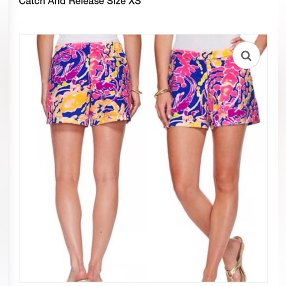 Lilly Pulitzer Ocean View Boardshort Brilliant Blue Catch and Release Size Small - Picture 1 of 5